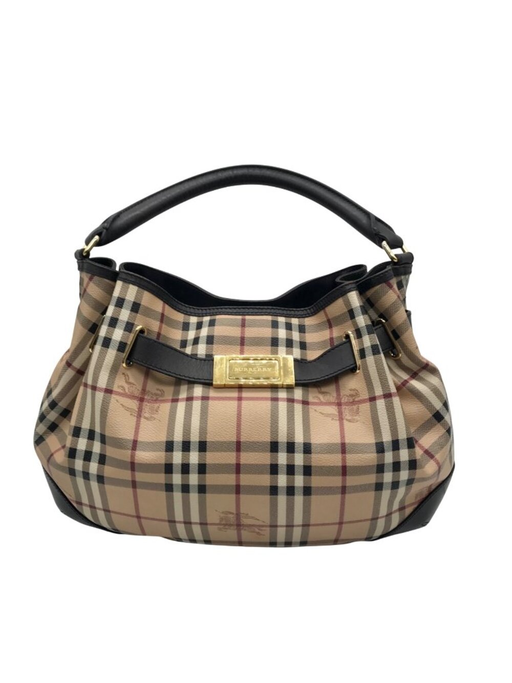 Burberry Signature Haymarket Check Medium Willenmore Hobo Bag